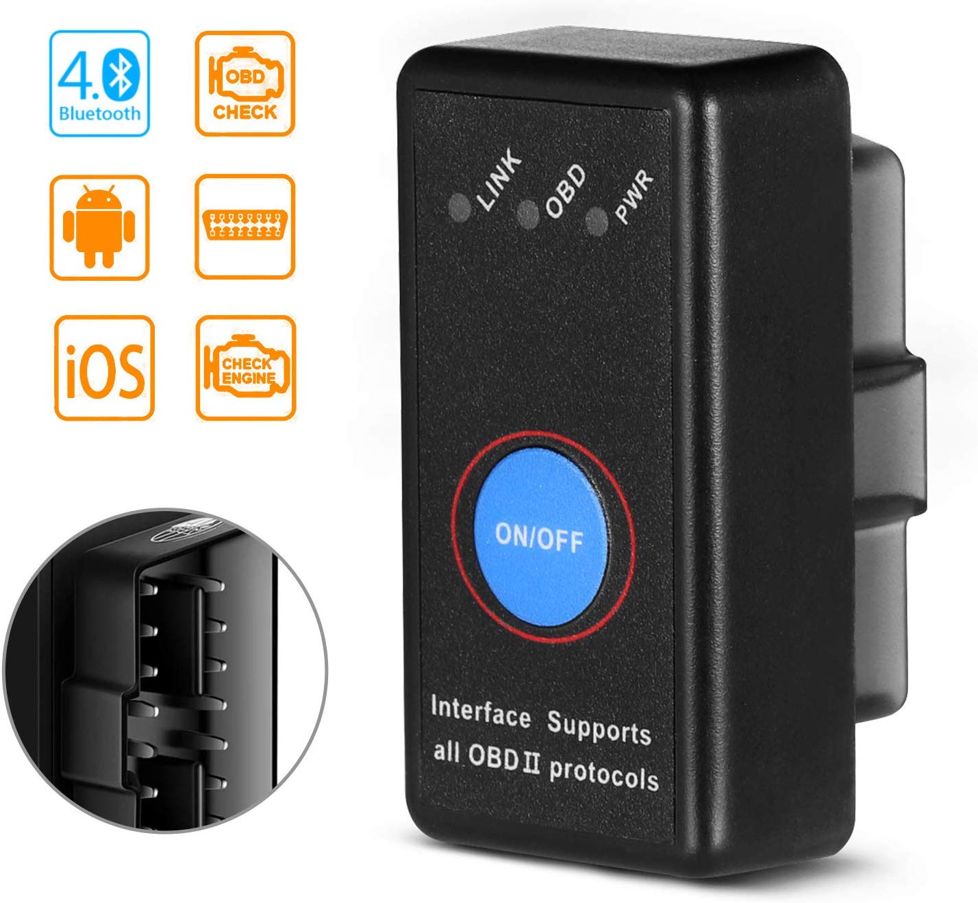 Abri De Jardin Pas Cher Amazon Élégant Savfy Obd2 Bluetooth Obd2 Diagnostic 2019 Nouvelle Version Le Plus Mini Obd2 Fran§ais Obd2 Scanner Voiture Avec Interrupteur Patible Avec