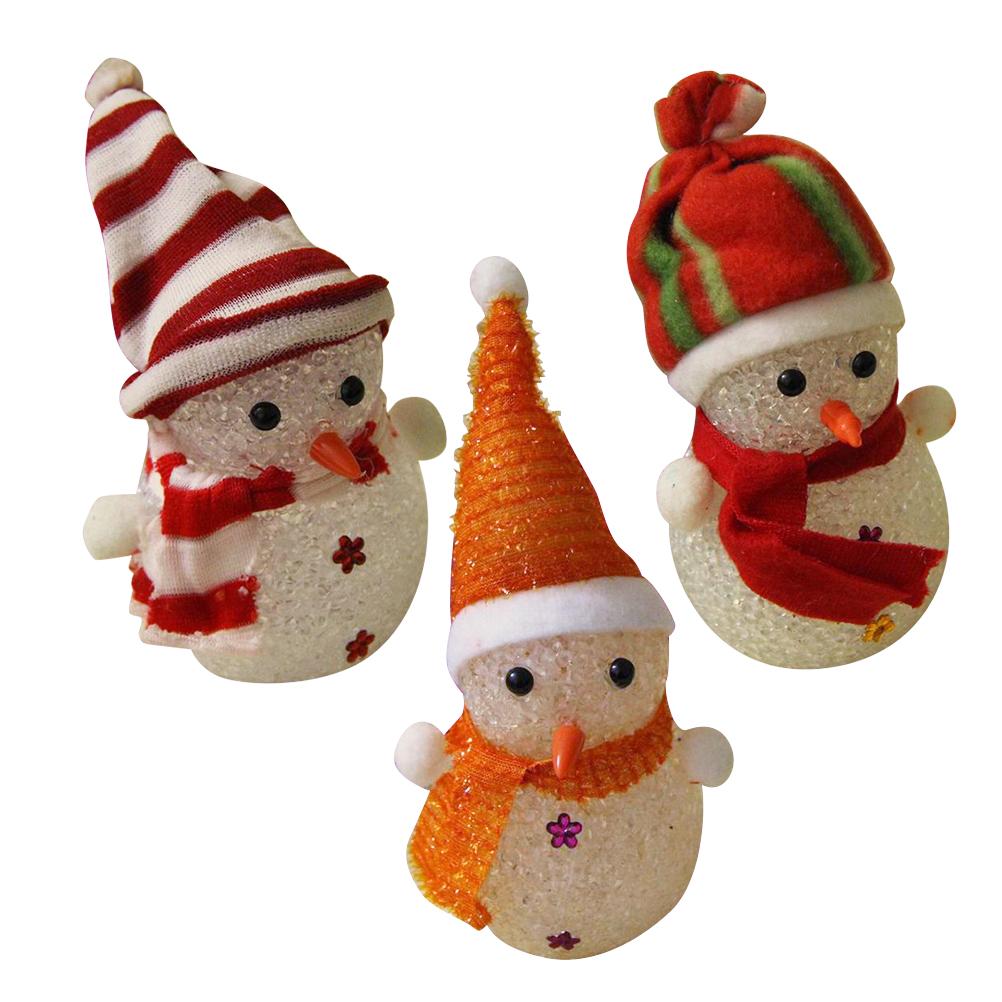 3 pcs bonhomme de neige glowing creative