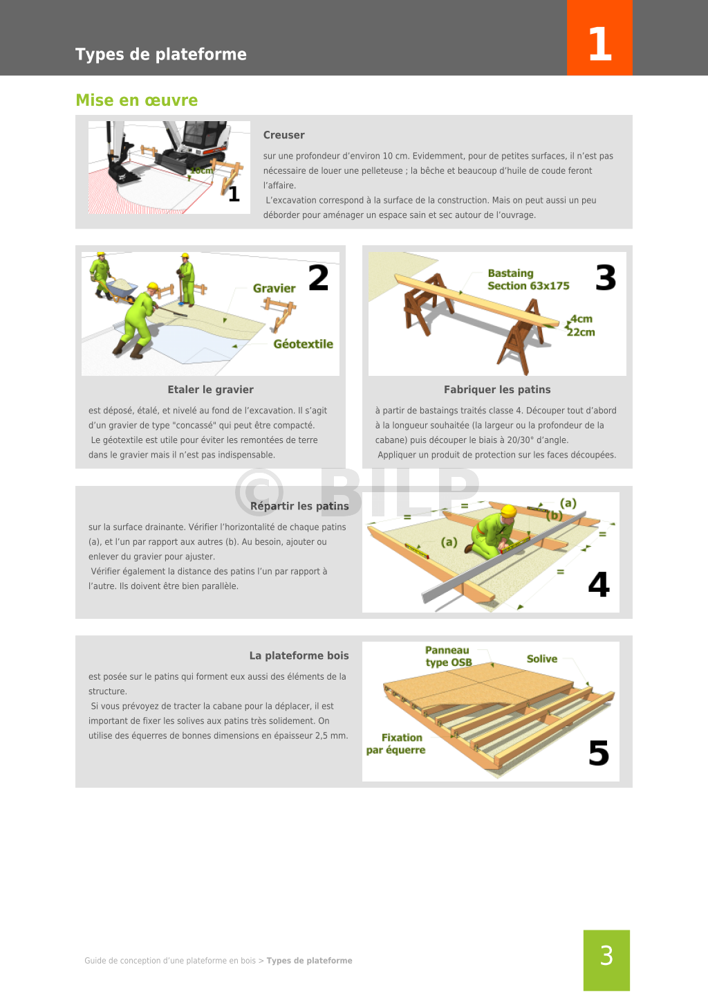 Action tonnelle Unique Guide De Conception D Une Plateforme En Bois En Téléchargement