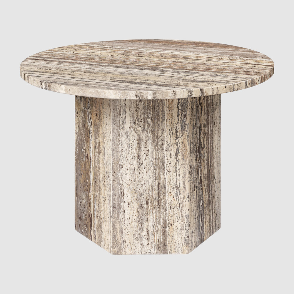 Epic CoffeeTable Round 60 GreyTravertine