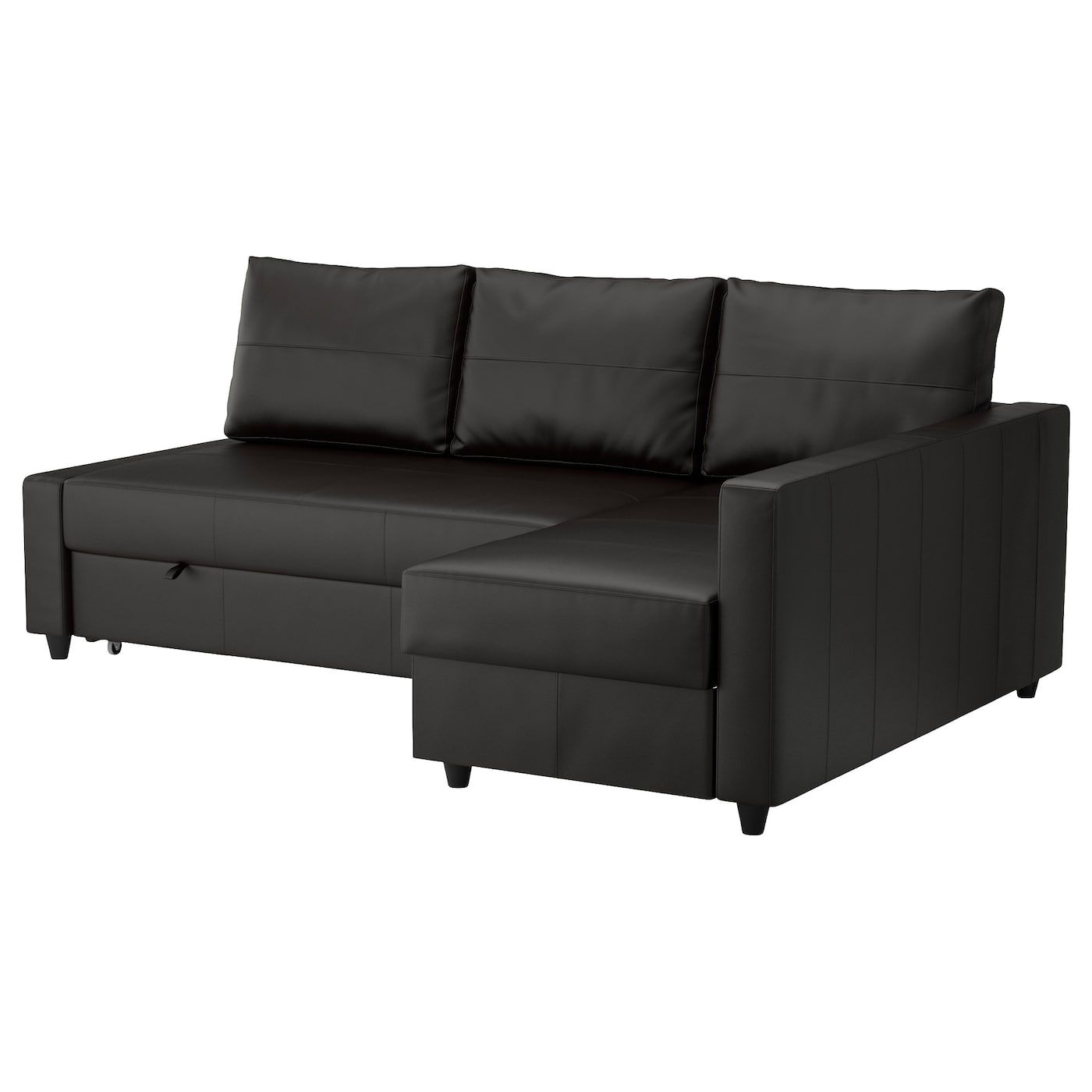 Alinea Canape D Angle Unique Friheten Sleeper Sectional 3 Seat W Storage Bomstad Black