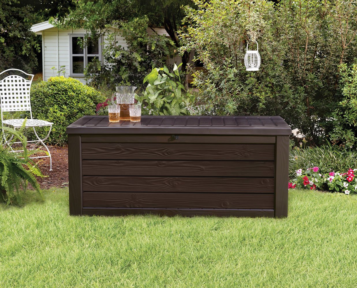 Amazon Salon De Jardin Resine Luxe Coffres De Rangement Keter Westwood Du Pont De Plastique