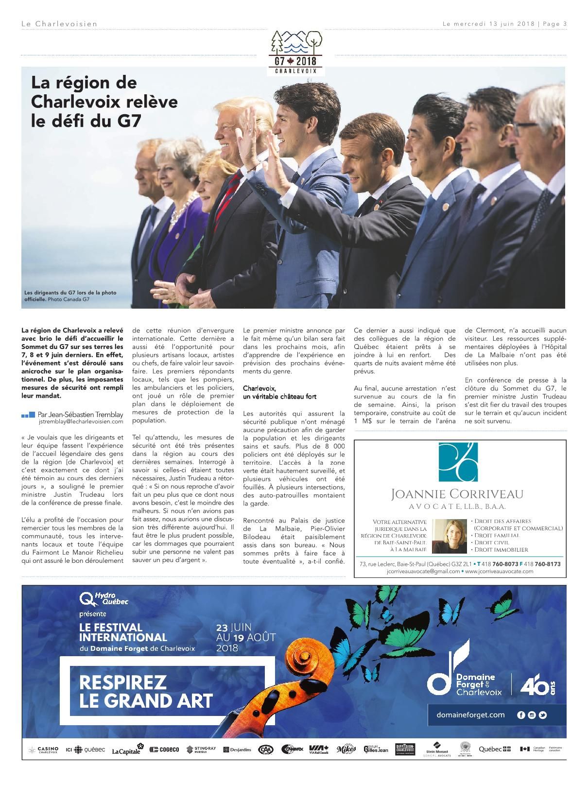 Appeler Leclerc Nouveau Le Charlevoisien 13 Juin 2018 Pages 1 40 Text Version