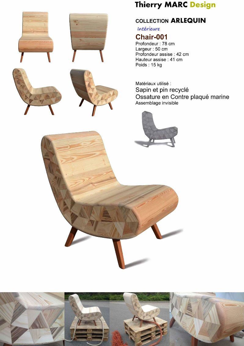 Assise Salon De Jardin Best Of Fauteuil Club Vintage Design Bois Thierry Marc Recyclé