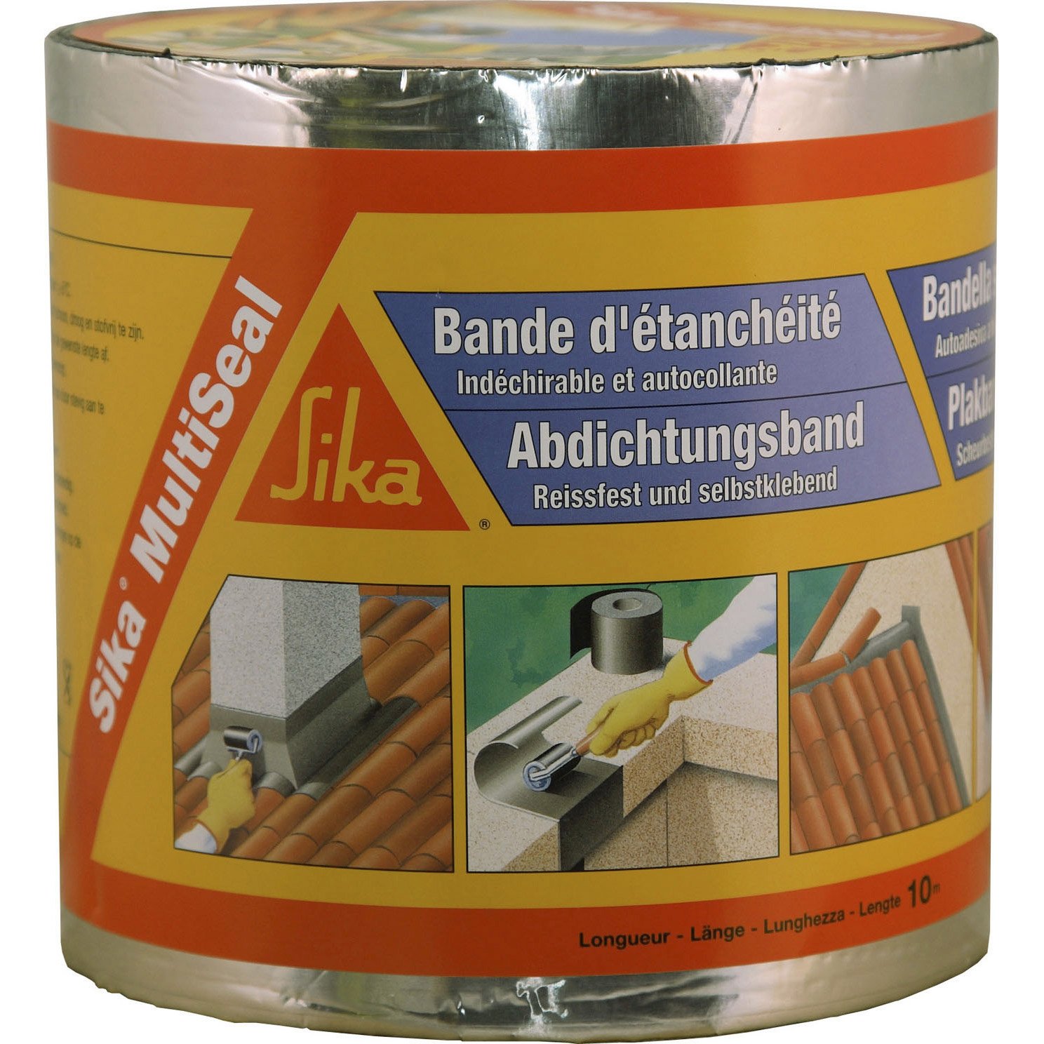 bande adhesive d etancheite sika multiseal l 10 x l 0 15 m 1151 g m2 8