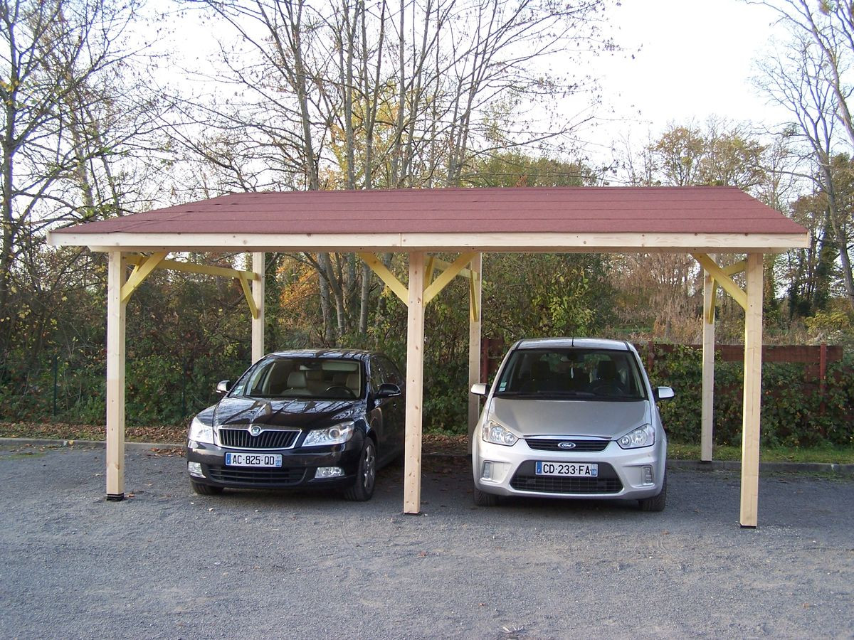 Balancelle De Jardin Génial Habrita Carport Mono Pente Double Couverture Bardeau Bitumé