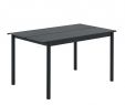 Banc De Jardin 2 Places Génial Table De Jardin Linear Steel 140x75cm