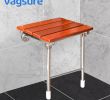 Banc De Jardin En Aluminium Nouveau Acheter Douche Fixé Au Mur Si¨ge De Douche En Bois Massif Chaise Pliante En Acier Inoxydable Banc De Relaxation Faute D économie D Espace Salle De