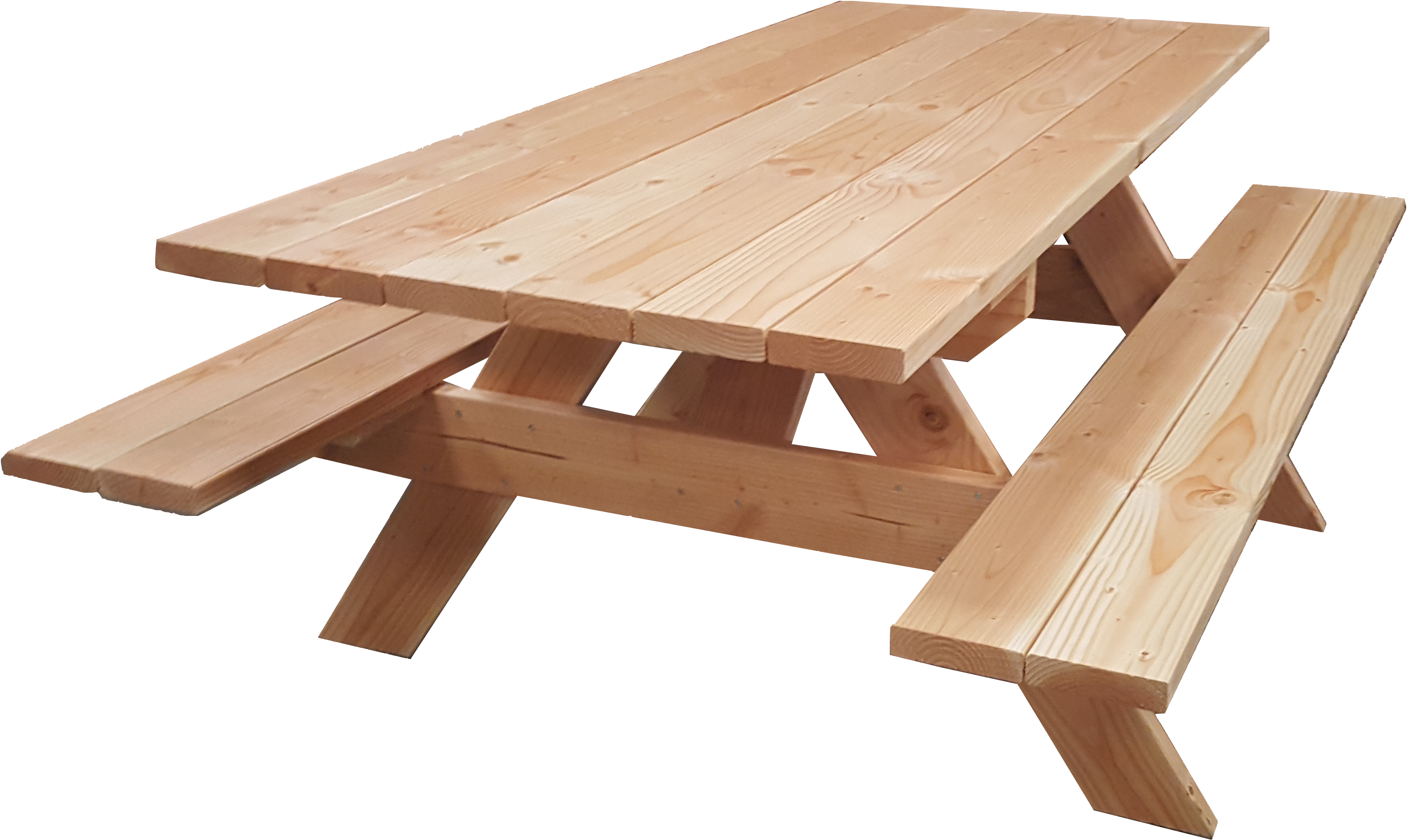 table banc de pique nique 6 personnes pmr douglas naturel 2m