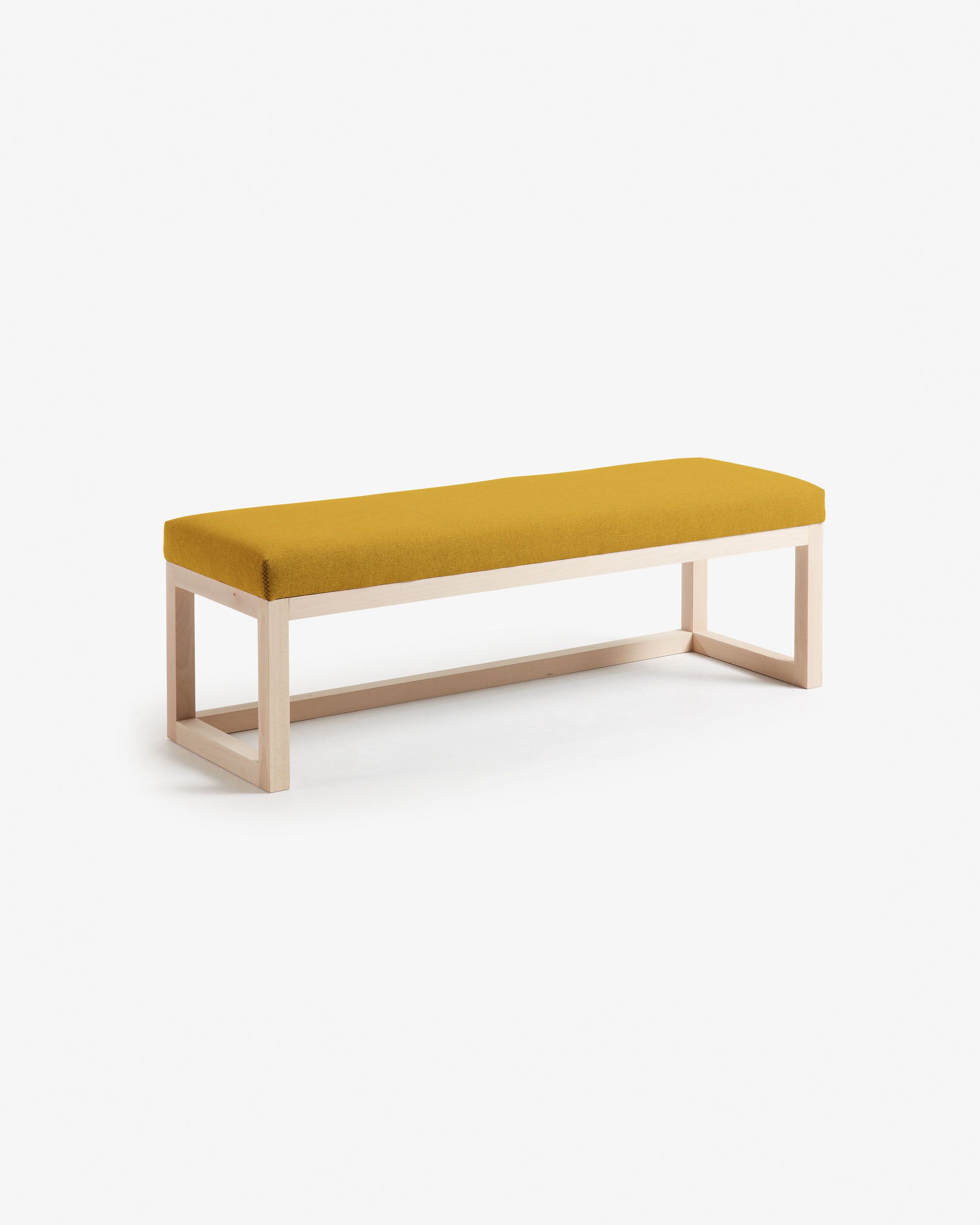 Banquette Bois Exterieur Élégant Banquette Loya Moutarde 128 Cm