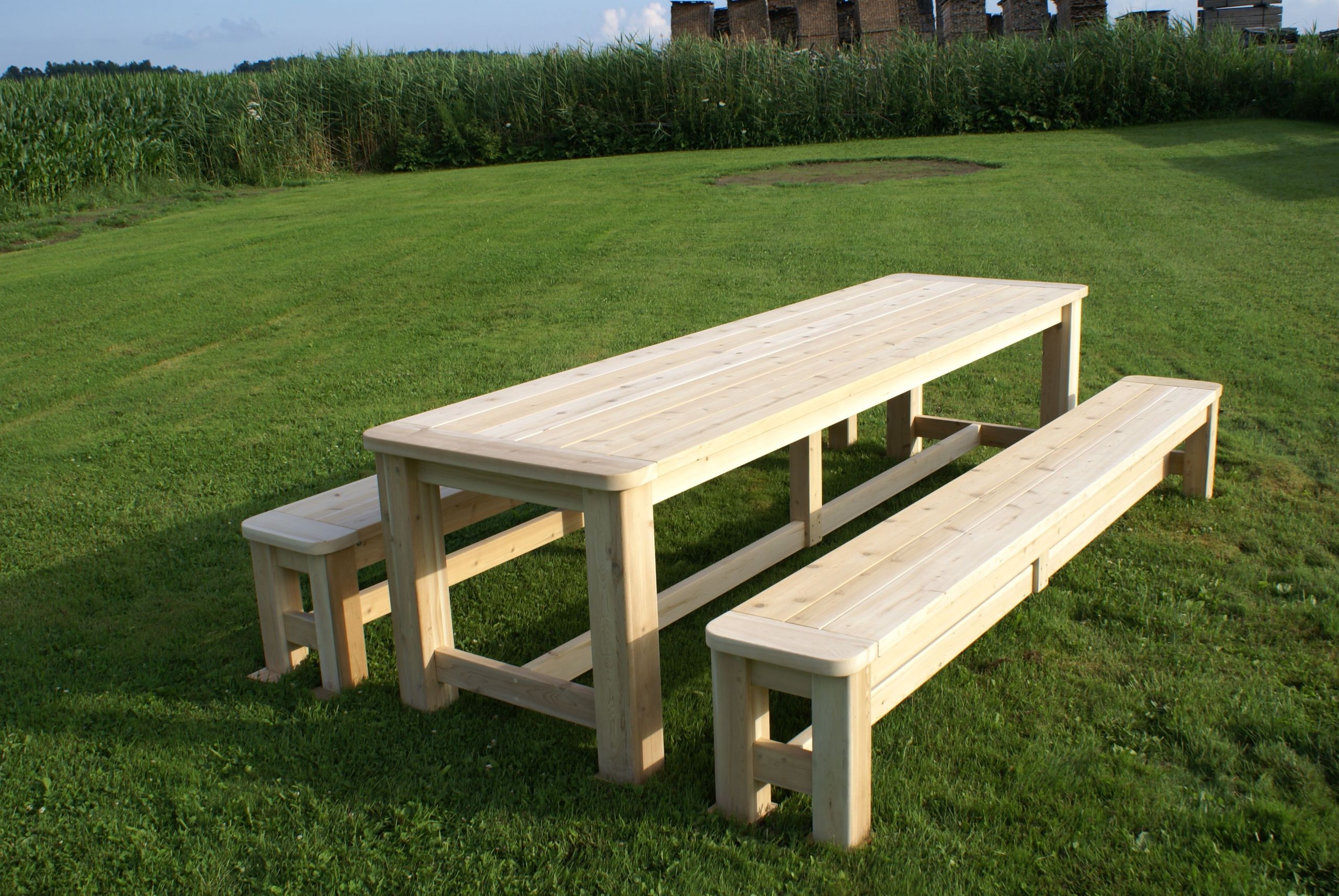 Banquette De Jardin En Resine Tressee Élégant Fabriquer Une Table De Picnic En Bois Deco Maison Design