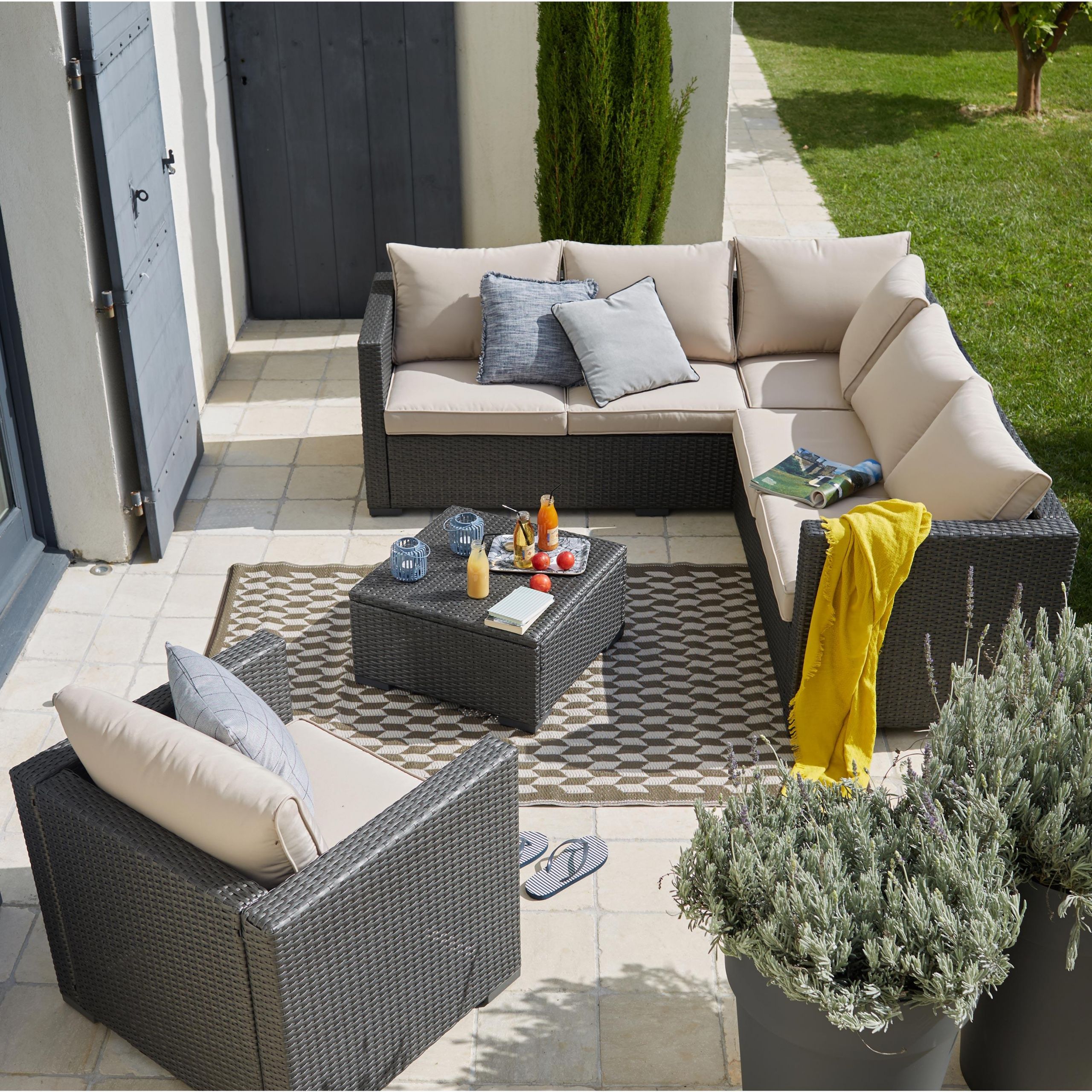 Banquette De Jardin En Resine Tressee Inspirant Salon Bas De Jardin Cap Cod Résine Tressée Gris 6 Personnes