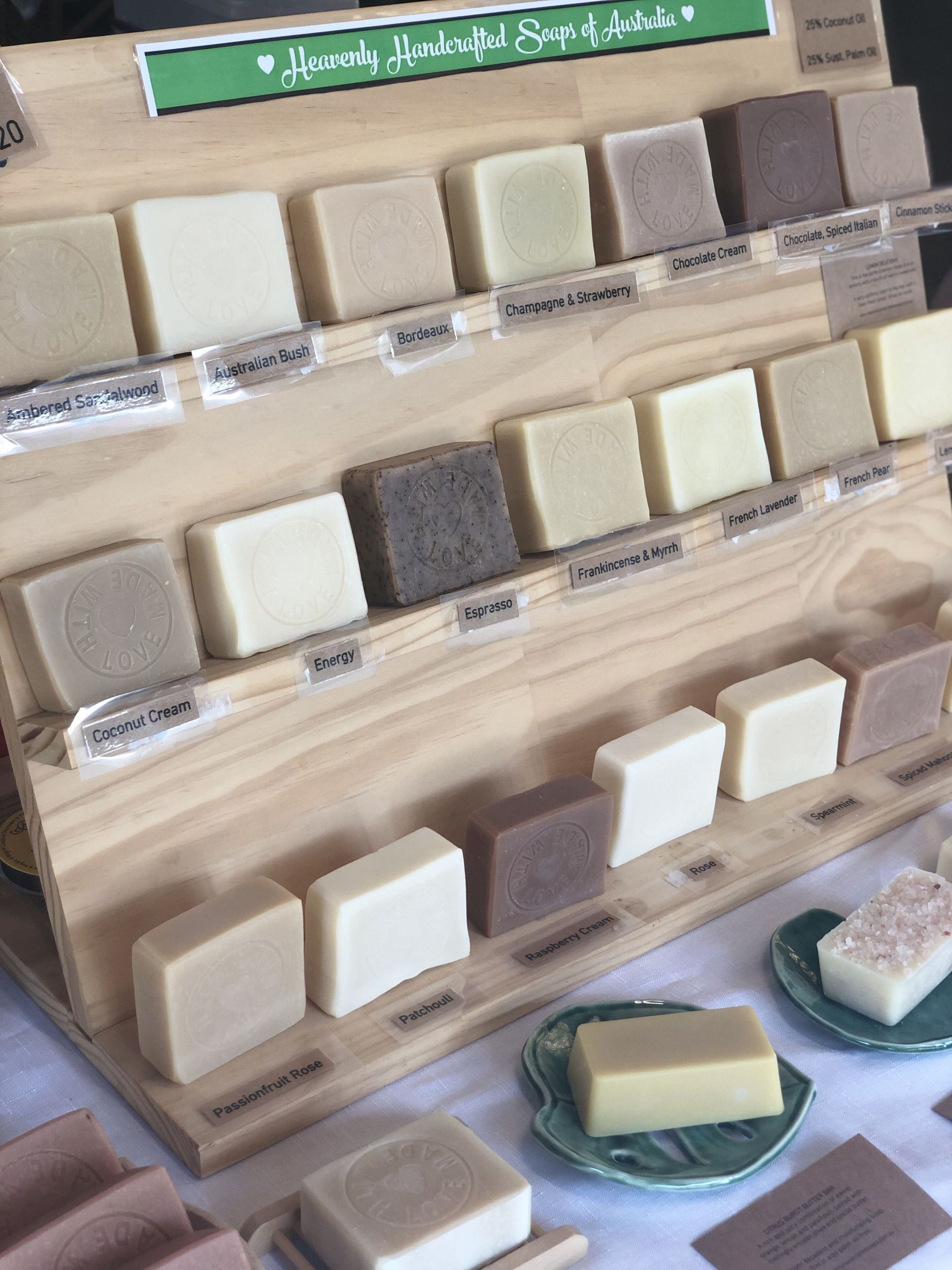 Bar De Jardin En Bois Unique All Of My Natural soaps Lined Up On Display Ready for