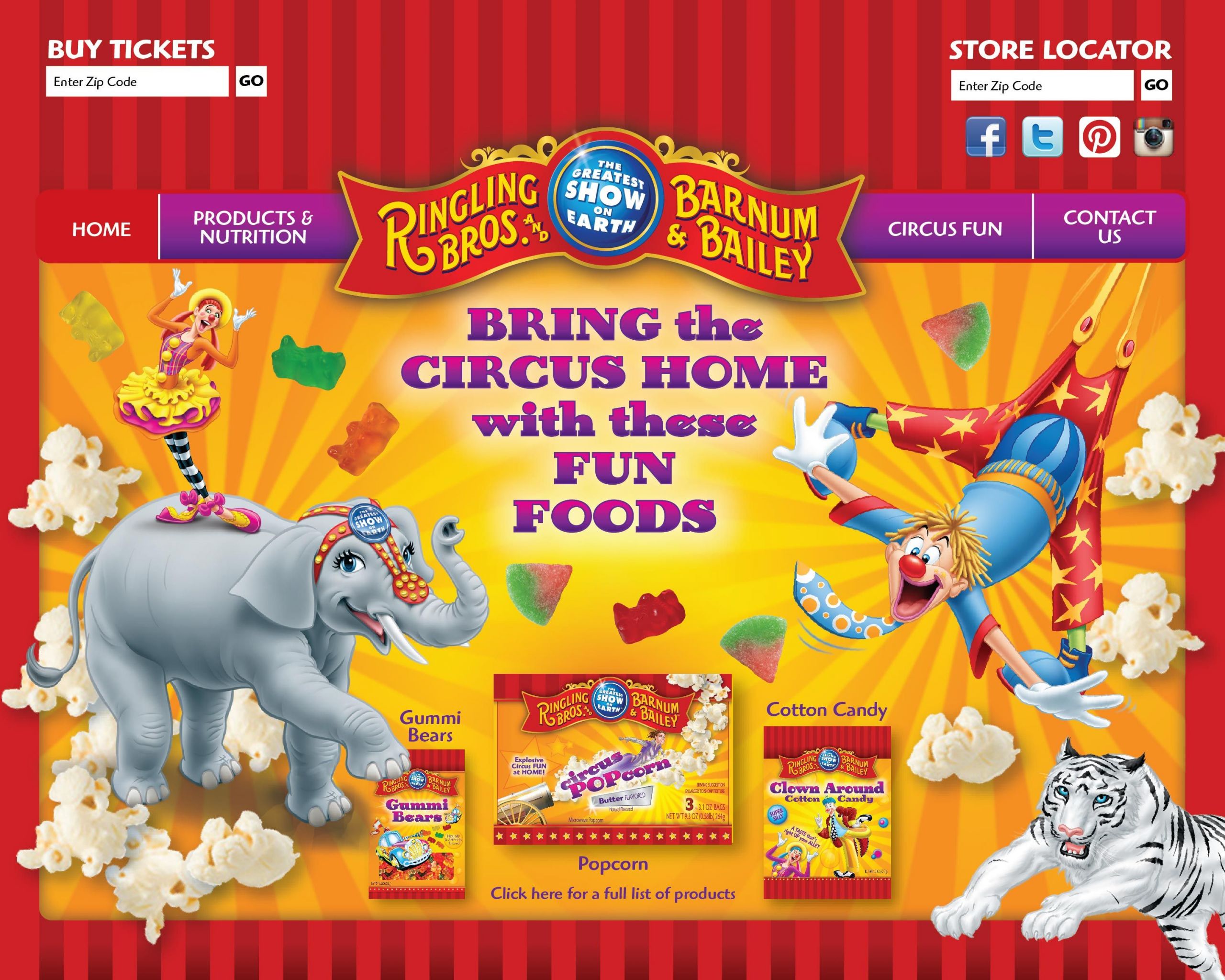 Barnum Brico Depot Inspirant Wel E to the Ringling Bros and Barnum & Bailey Fun Foods