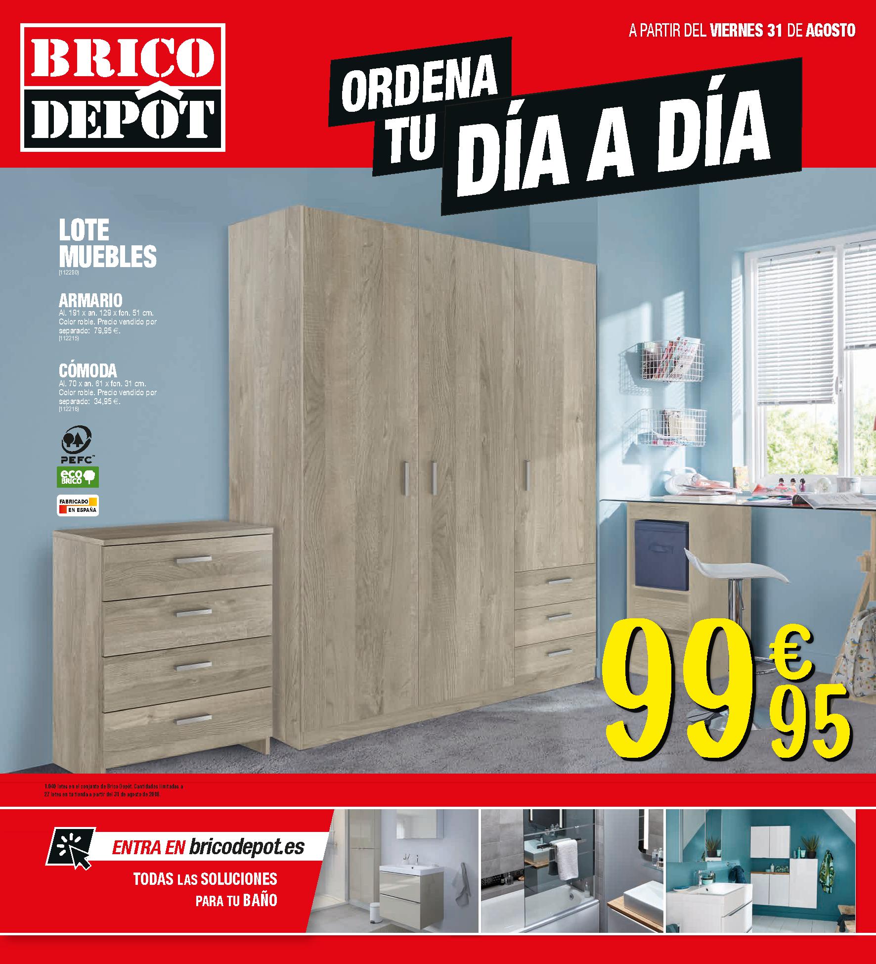 ertas muebles Brico Depot hasta 9 septiembre 2018 1