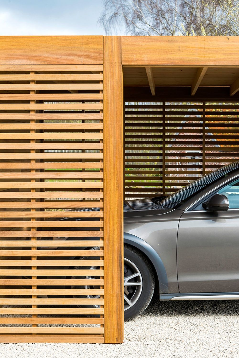 Brico Depot Pergola Aluminium Génial Carport Of Garage In Hout Met Berging Of Fietsstalling