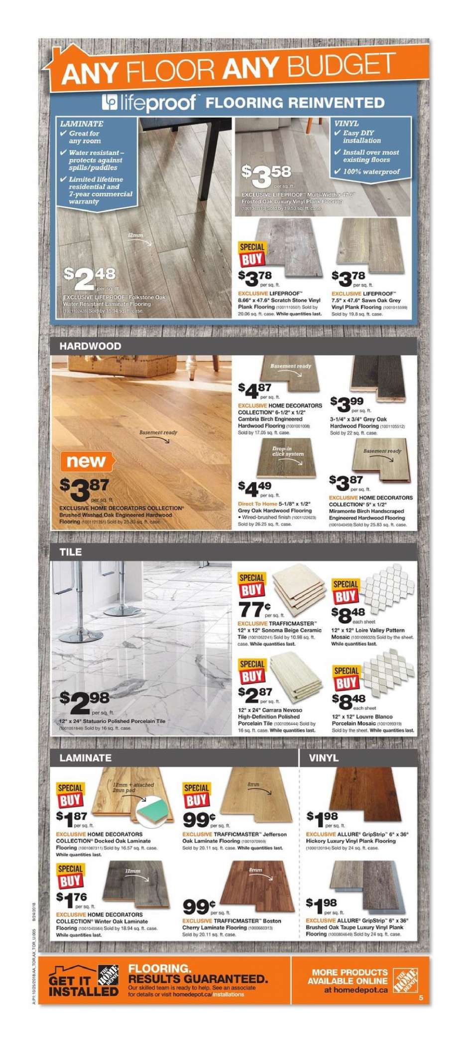 Brico Depot Portugal Best Of Current the Home Depot Flyer October 25 2018 October 31