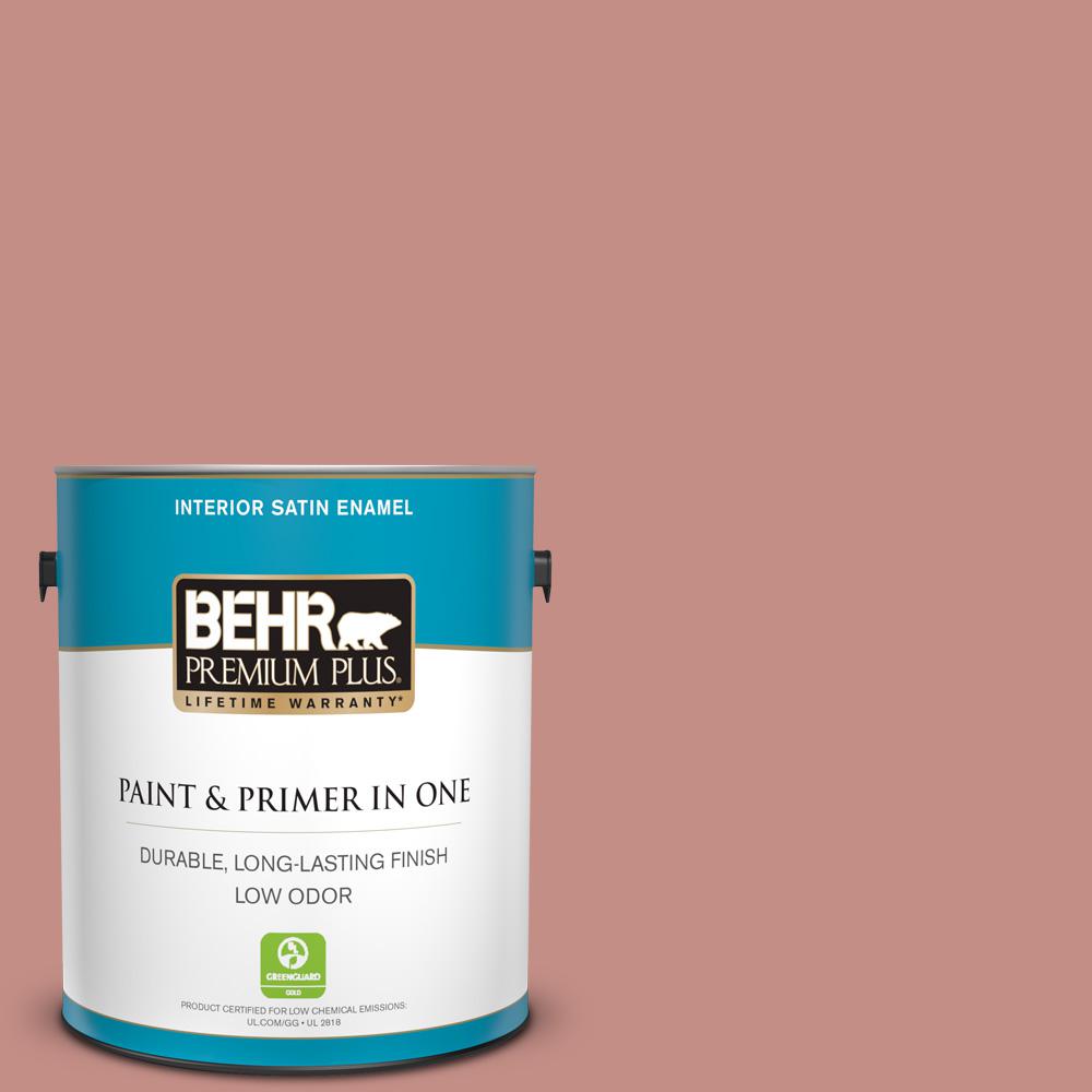 Brico Depot Portugal Génial Behr Premium Plus 1 Gal S160 4 Portuguese Dawn Satin Enamel Low Odor Interior Paint and Primer In E