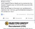 Brico Depot Recrutement Unique Electro Depot 76