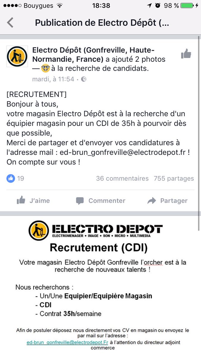 Brico Depot Recrutement Unique Electro Depot 76