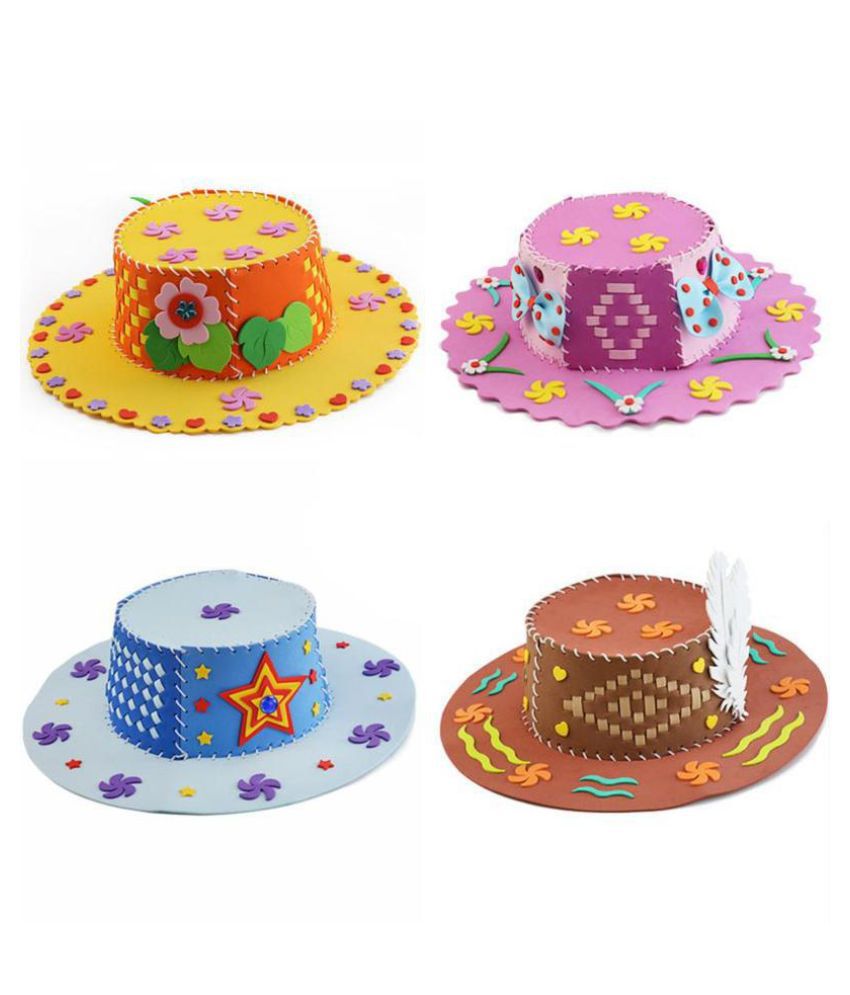 Bricolage Discount Frais Eva Puzzle Kid Diy Craft Hat Bricolage Material Handmade Cap