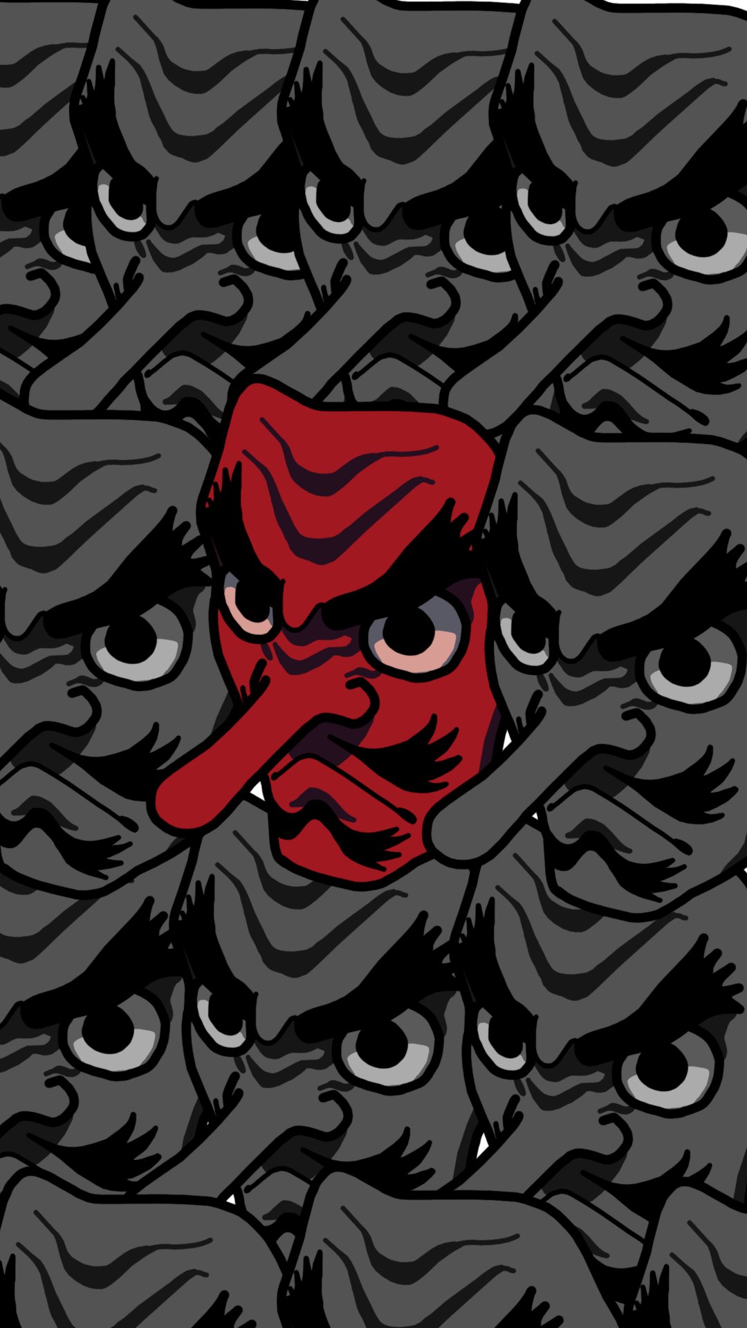 BricomarchÃ© Élégant Demon Slayer Mask Wallpaper