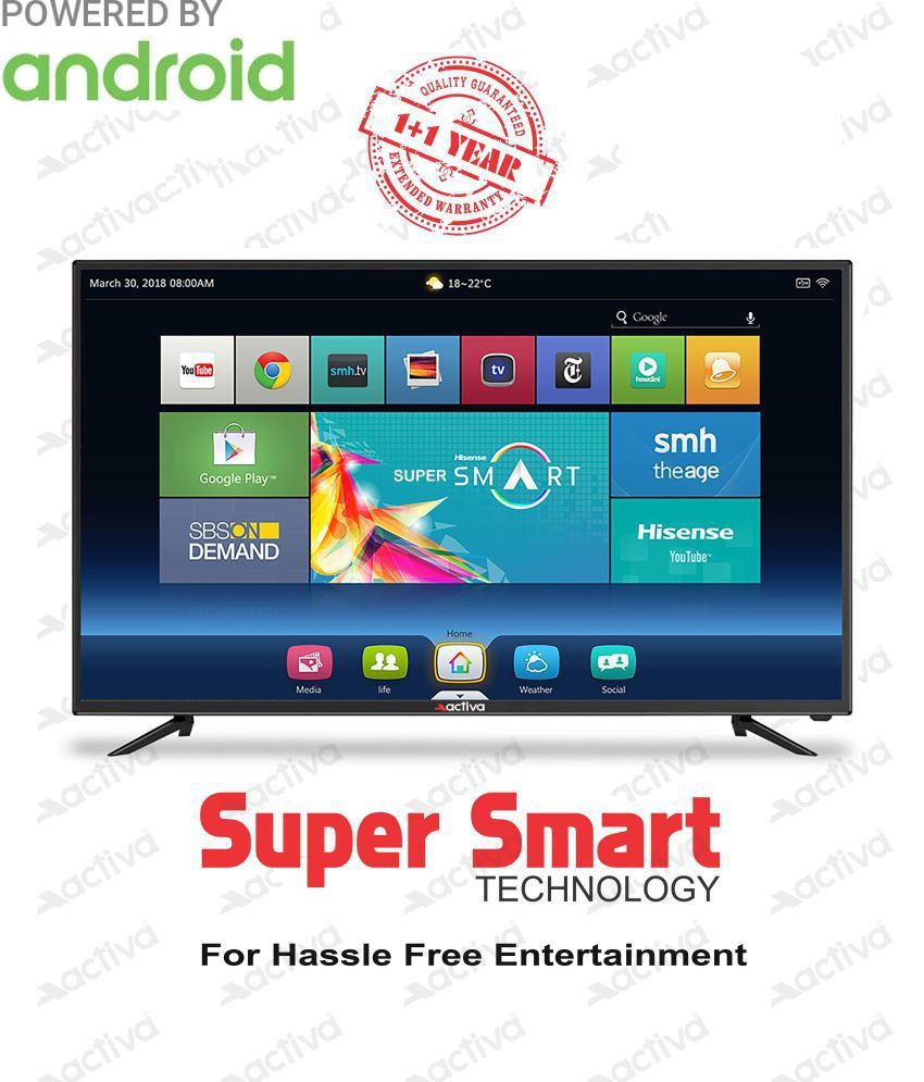 C Discount Tv Frais Activa Act 40 Smart android 102 Cm 40 Full Hd Led Television with 1 1 Year Extended Warranty