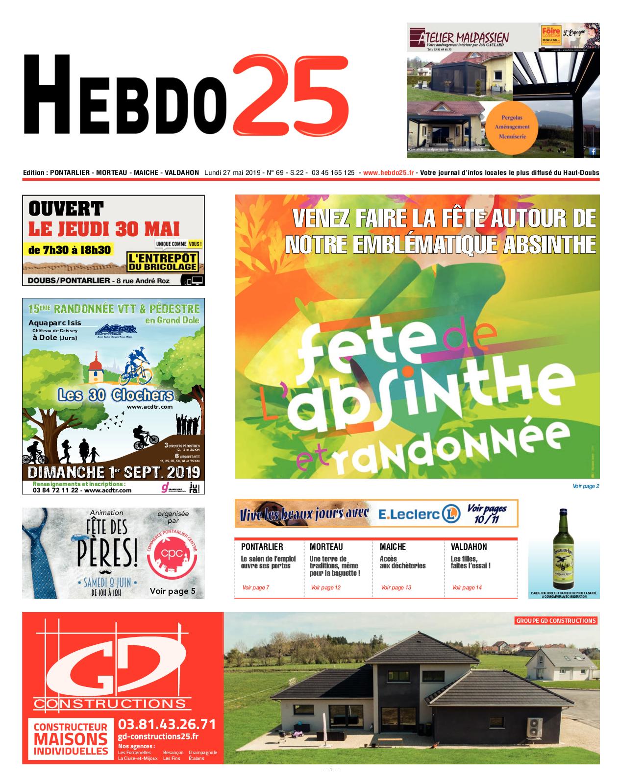 CanapÃ© De Jardin Bois Inspirant Calaméo Hebdo Pontarlier 2019 Semaine 22