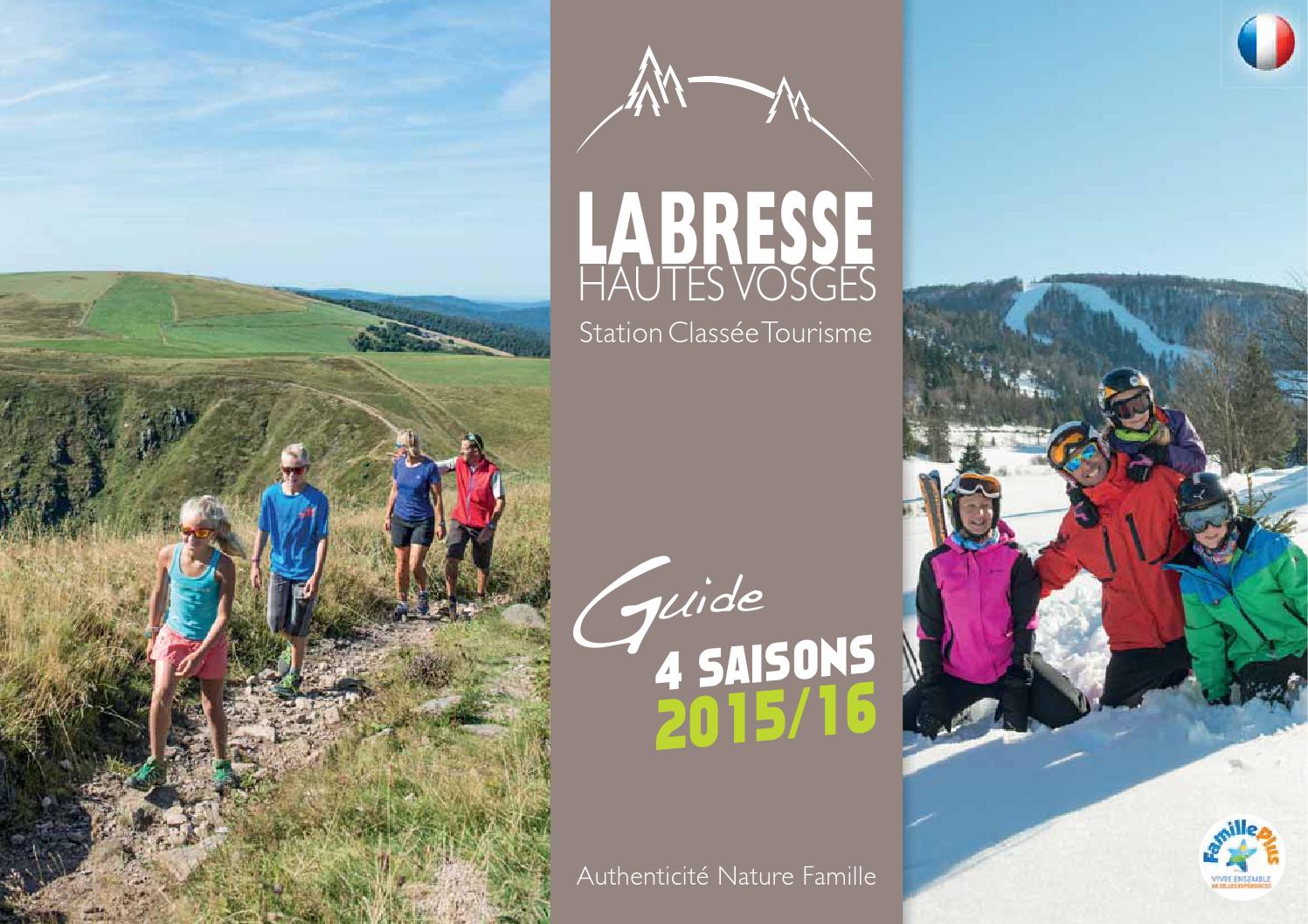 CanapÃ© Exterieur Frais Guide 4 Saisons 2015 2016 La Bresse Hiver Eté by tourisme La