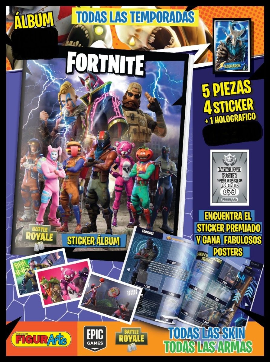 MLM album fortnite todas las temporadas 100estampas sin repetir JM