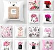 Canapé De Jardin Aluminium Nouveau Acheter Taie D oreiller 45x45cm Peint  La Main Bouteilles De Parfum Fleurs Super Couverture souple Coussin Canapé Taie D oreiller Accueil Taie