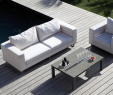 Canape De Jardin En Resine Nouveau Salon De Jardin Blanc Avec Un Canapé Et Un Fauteuil Avec Une