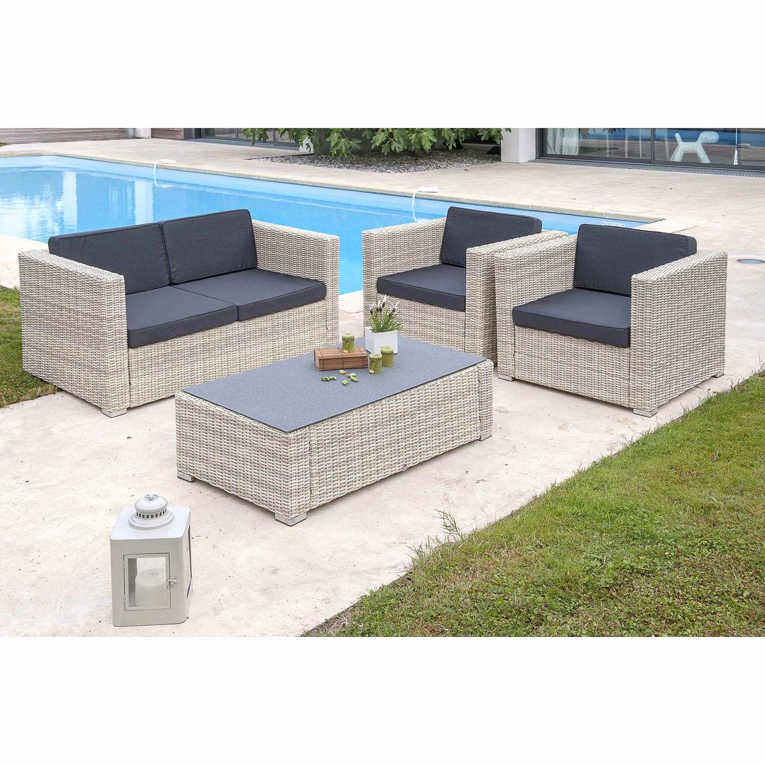 Canape De Jardin En Resine Nouveau Salon De Jardin En Promotion