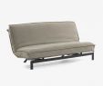 Canapé Extensible Élégant Canapé Lit Eveline Beige Structure Métal