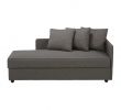 Canape Lit Jardin Beau Grey Fabric Chaise Longue