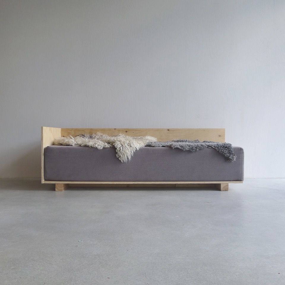 Canape Lit Jardin Nouveau Plywood sofa by Imberg Arkitekter