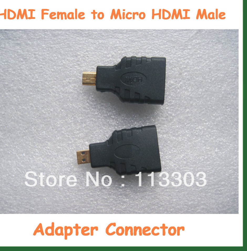 20 pcs lot Livraison Gratuite HDMI Femelle vers Micro HDMI Mâle Adaptateur Connecteur Pour HDTV Caméra