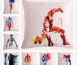 Canape Resine Luxe 45 45 Cm Aquarelle Super Héros Décoratif Taie D oreiller Jet Ique Coussin Dessin Animé Salon Chambre Canapé Décor Housse De Coussin Ffa801