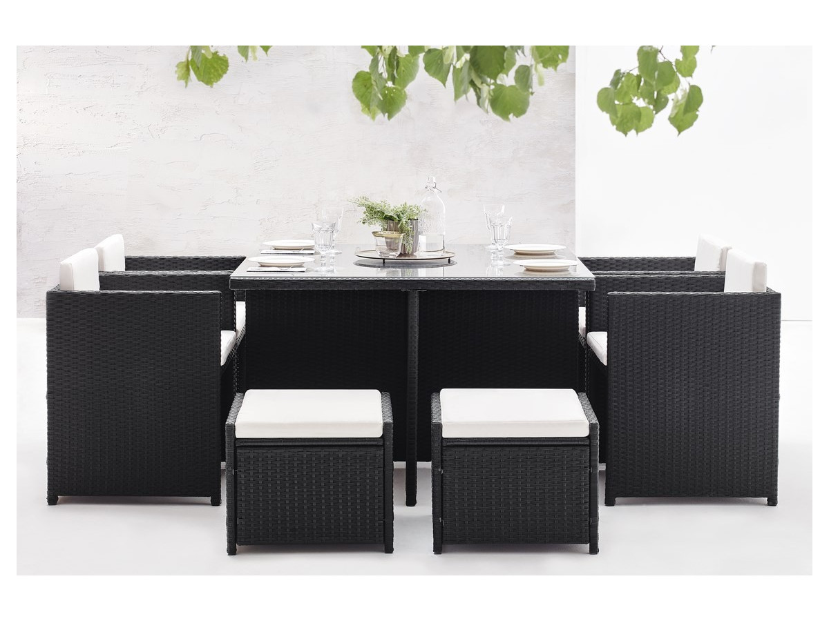 Canape Resine Tressee Exterieur Luxe Salon De Jardin Family 8 Places