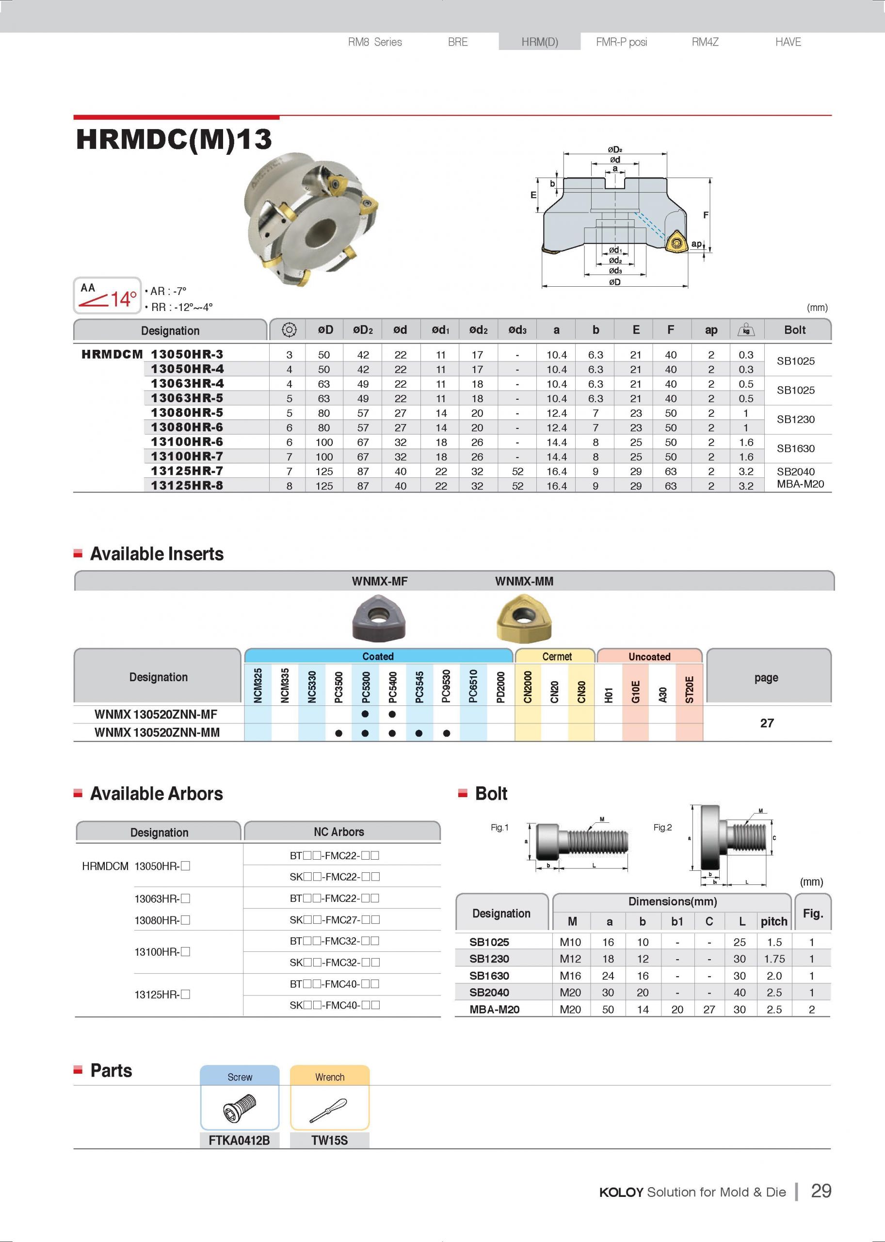 Catalogue Bi1 Inspirant Catalog Korloy 2016 Cutting tools for Mold and Ð¡ÑÑ 29