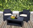 Chaise Bistrot Rotin Pas Cher Génial Trueshopping Set De Fauteuils De Jardin Marbella 2 Places