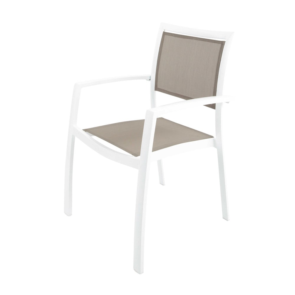 fauteuil de jardin taupe en aluminium 1000 10 3 0