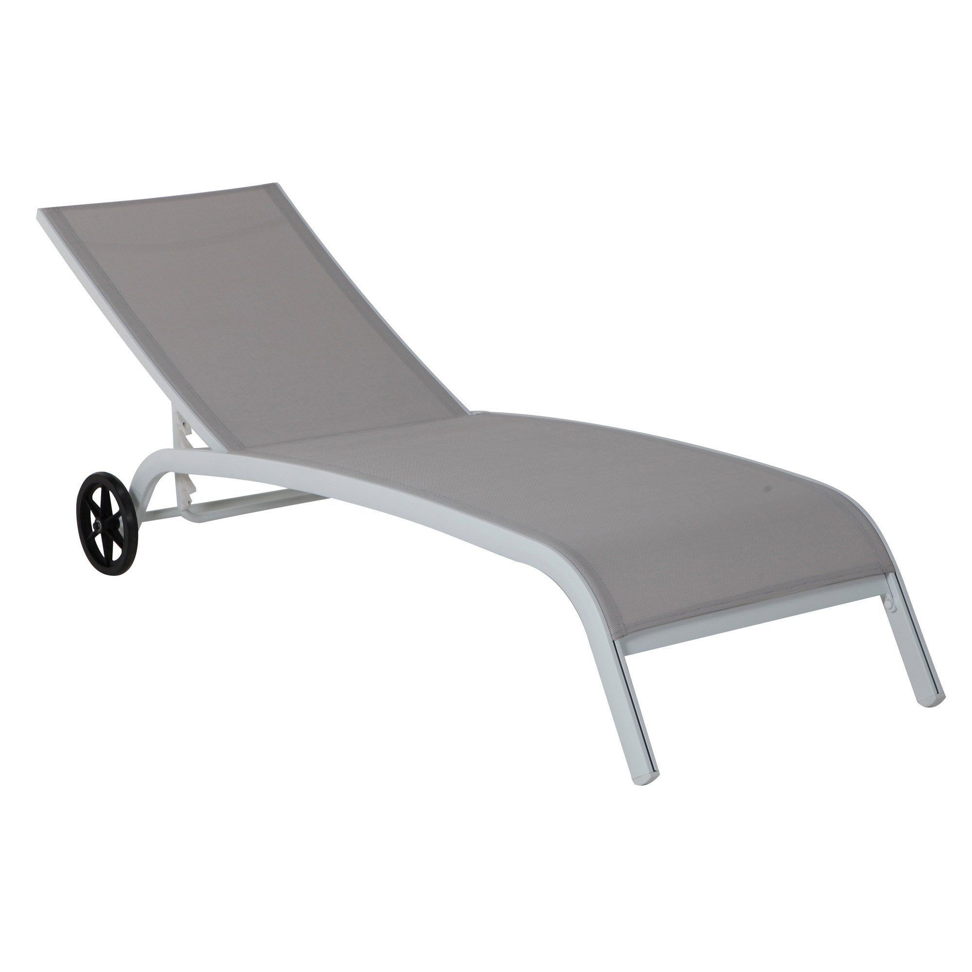 Chaise De Jardin Leroy Merlin Génial Bain De soleil De Jardin En Tissu Marbella Gris Naterial En