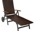 Chaise De Jardin Resine Tressee Élégant Marron Noir Diverses Couleurs Au Choix Tectake Chaise Longue