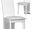 Chaise De Salon Pas Cher Nouveau Lot De 2 Chaises Salle   Manger Design Blanc En 2019