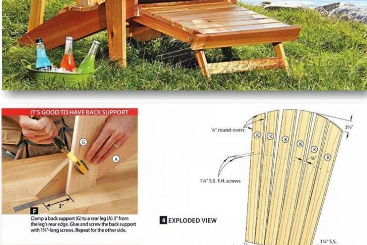 Chaise En Palette Plan Luxe Adirondack Chair Plans Outdoor Furniture Plans &amp; Projects