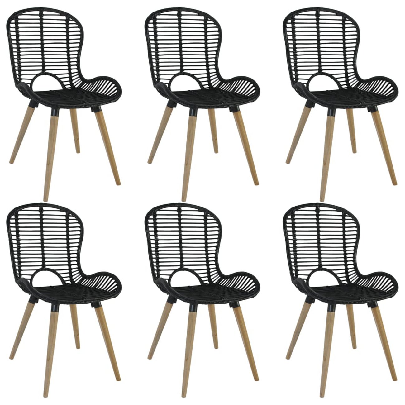 Chaise Exterieur Pas Cher Inspirant Vidaxl Chaises   D Ner D Extérieur 6 Pcs Rotin 48 X 64 X 85