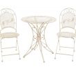 Chaise Jardin Fer Inspirant Salon De Jardin 1 Table Et 4 Chaises Fer Style Antique Cr¨me Blanc