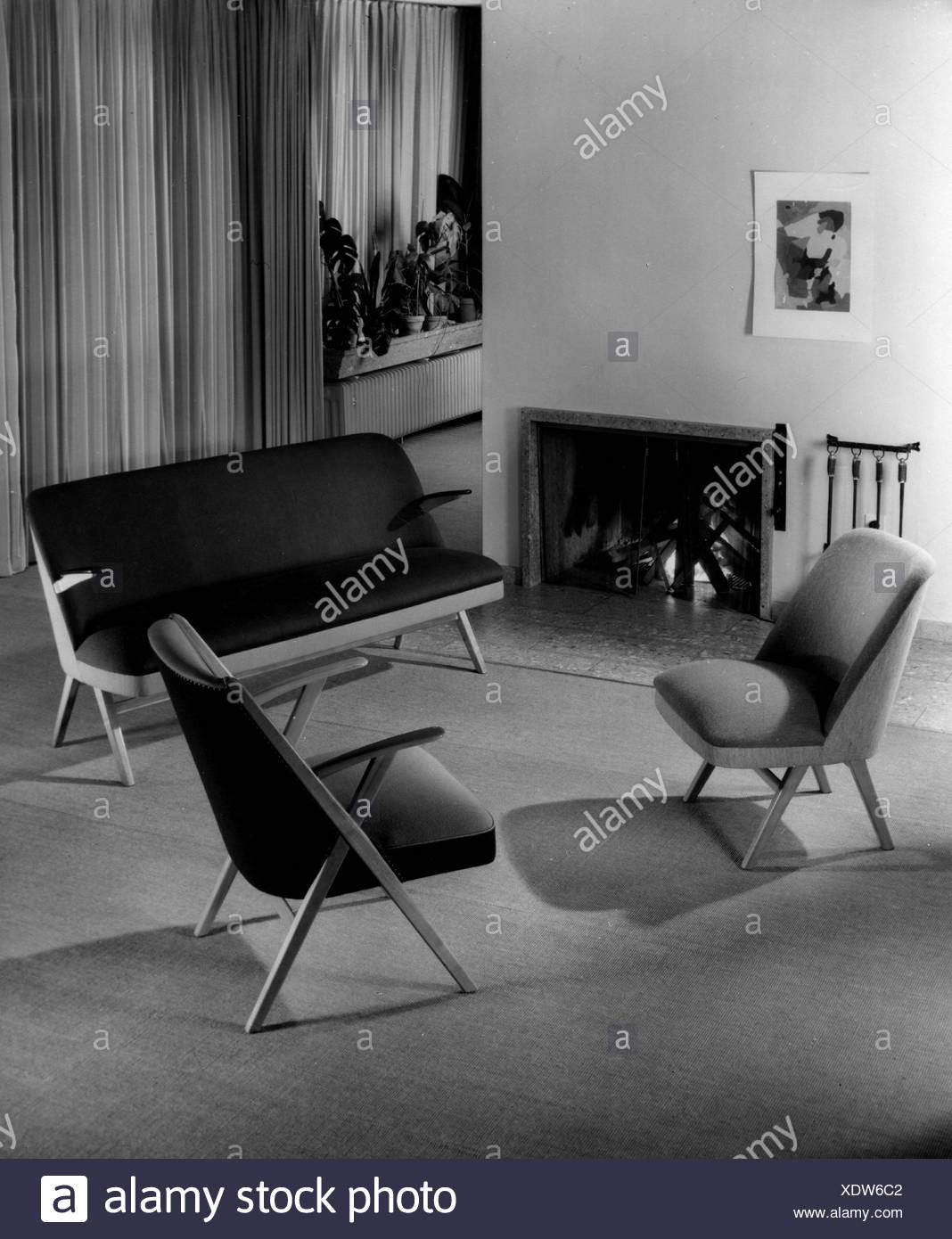 Chaise Longue De Salon Élégant Chairs 1950s Stock S & Chairs 1950s Stock Alamy