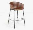Chaise Mi Haute Beau Tabouret De Bar Yvette Marron Hauteur 74 Cm